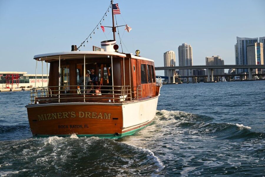Miami: Miami Skyline Vintage Yacht Cruise, - Carl Fisher and the islands built for a new Miami