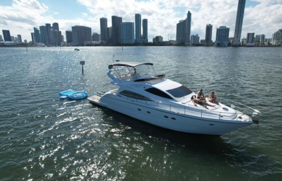 Miami Yacht Rental with Jetski, paddleboards, Inflatables - Four hours around Miami’s islands