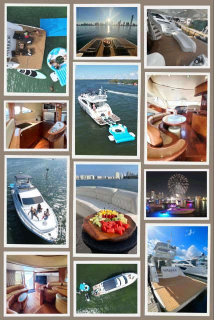 Miami Yacht Rental with Jetski, paddleboards, Inflatables - What the crew adds, and what costs extra