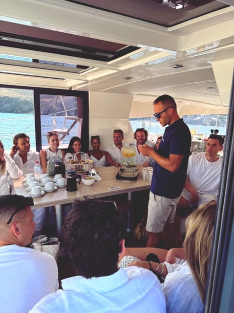 Milos: Full Day Luxury Catamaran with Full Meal & Open Bar - What the boat feels like after several hours