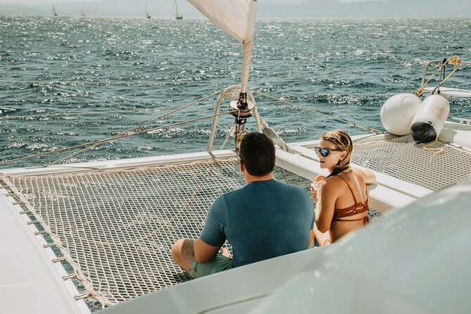 Milos Luxury Catamaran Cruise to Kleftiko Bay with Lunch - Reaching Kleftiko Bay by catamaran