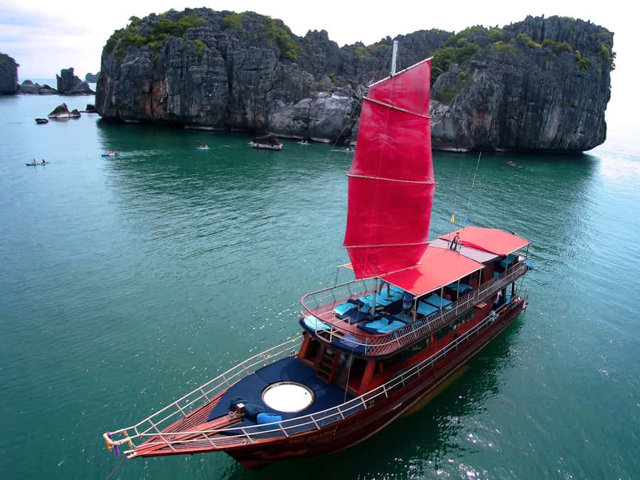 Mu Ko Ang Thong: Private Day Charter in Classic Thai Yacht - Morning pickup and the ride to the river jetty