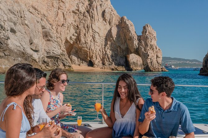 Multimillion Yacht Cabo Cruise Sunset or Snorkel Optional PICKUP! - What $74.51 buys you