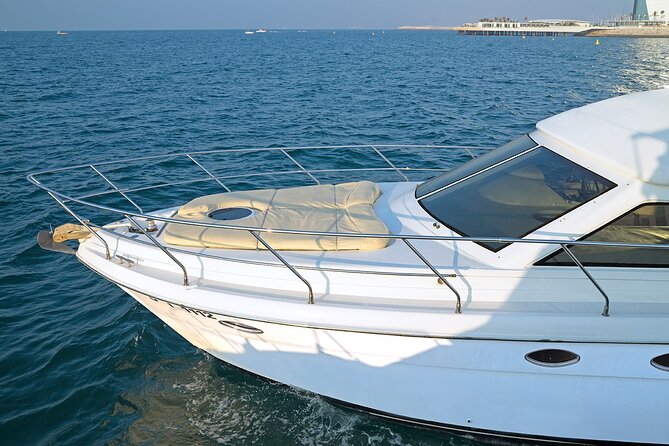 MY Cruises for Luxury Yacht Rental - JBR and Dubai’s coastal skyline