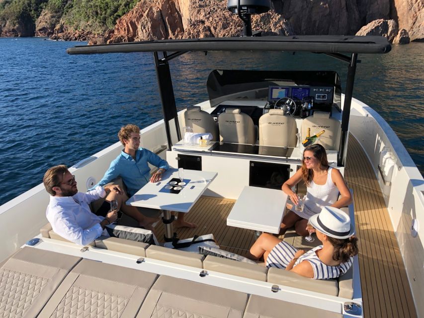 Mykonos: Private Cruise on a Brand New Luxury Yacht - Pickup, Platis Gialos, and the first safety briefing