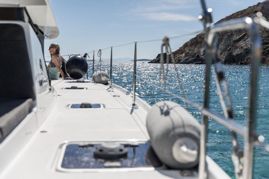 Naxos: Luxury Catamaran Day Trip with Lunch and Drinks - Quiet coves chosen by the captain