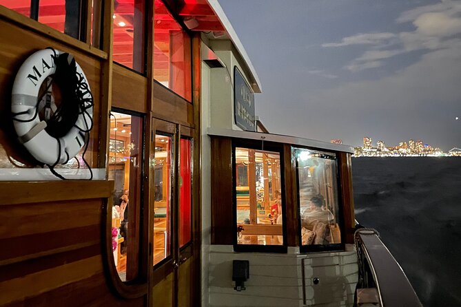 New York City Bright Lights Skyline Cruise on Yacht - A look toward the Financial District and the harbor