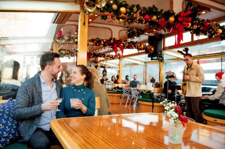 New York City: Holiday Jazz Classic Motor Yacht Cruise - The Statue of Liberty Pass