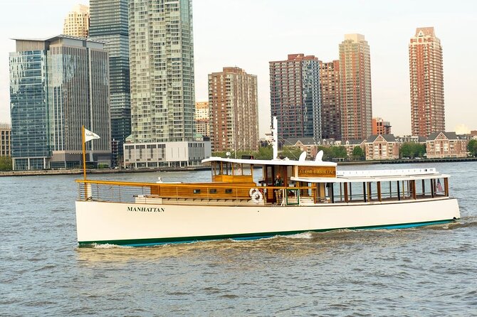 New York City Sunset Cruise on a Yacht - Passing Ellis Island and the Statue of Liberty