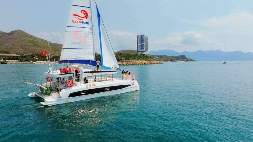 Nha Trang: VIP YACHT TOUR ( BBQ, Water activities) - Ninh Van Bay from the water