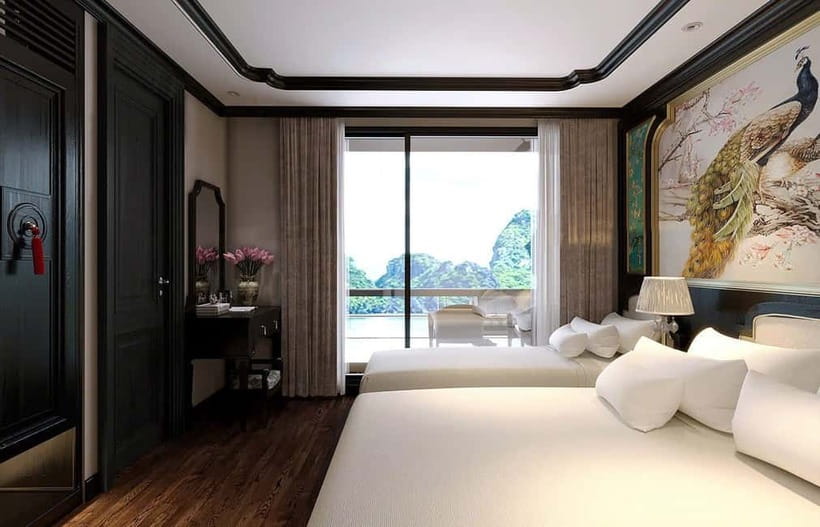 Ninh Binh: Lan Ha, Halong bay luxury cruises with balcony - A small cruise through two famous bays