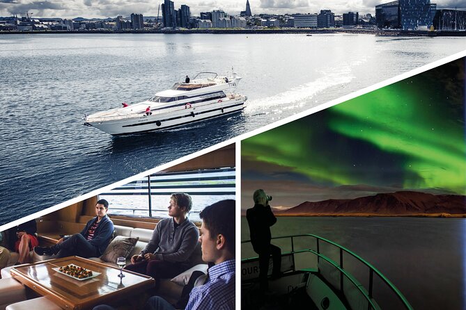 Northern Lights Yacht Cruise - Waiting for the aurora over Faxaflói Bay