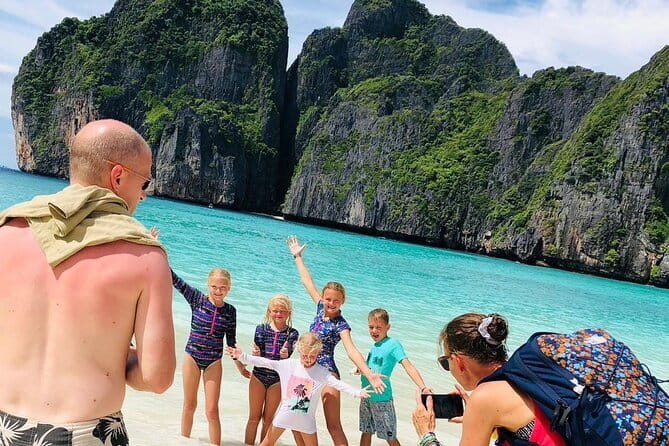 Phi Phi & Bamboo Islands Escape by Luxury Catamaran - Phi Phi Leh and the calm water of Pileh Lagoon