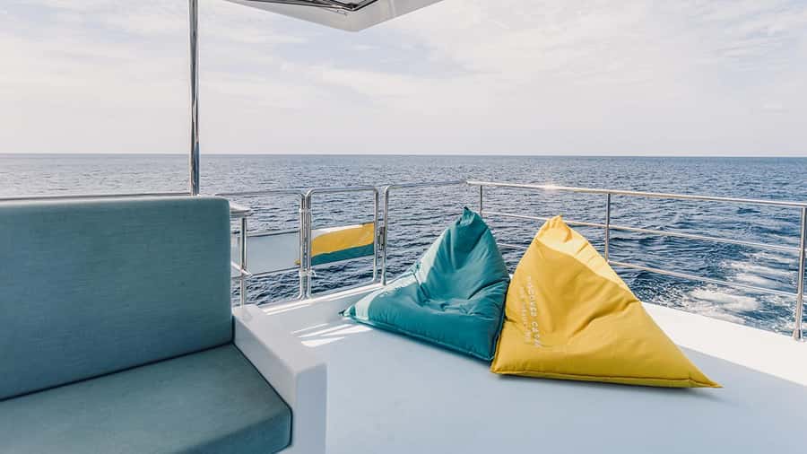 Phuket: Indigo Luxury Yacht to Phi Phi, Maya & Maithon - Phi Phi snorkeling and lunch onboard