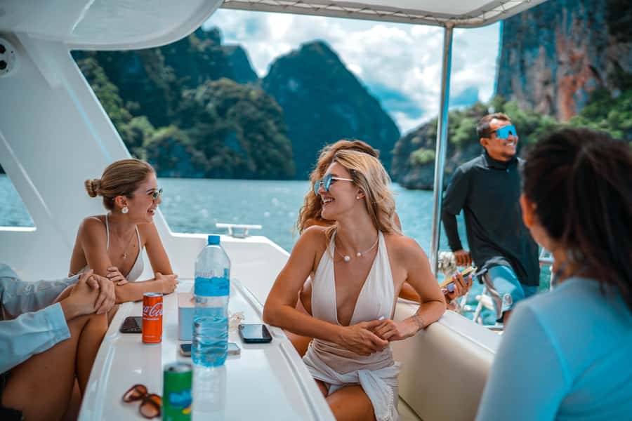 Phuket: James Bond & Phang Nga Bay by Luxury Sunset Yacht - Making Som Tam on the boat