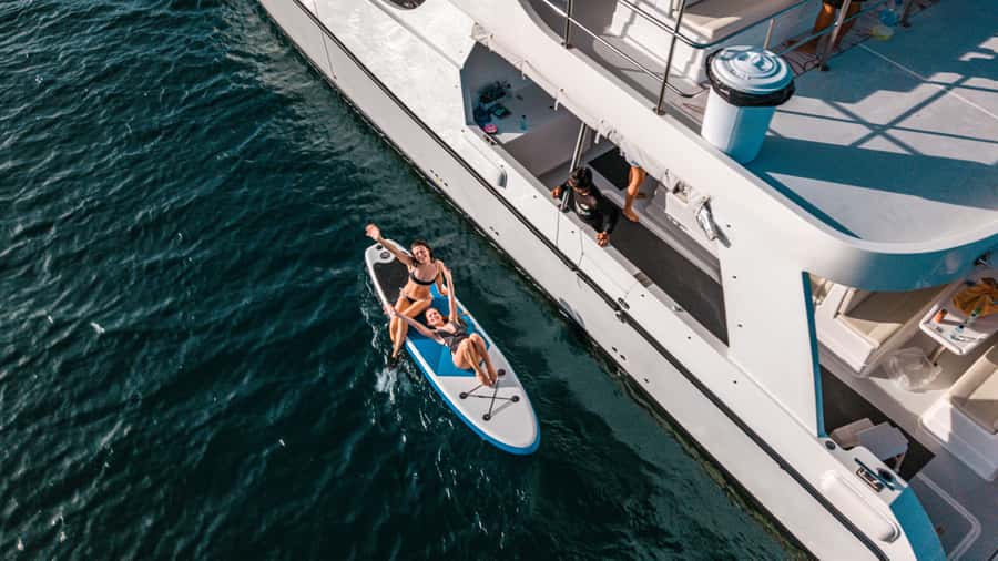 Phuket: James Bond & Phang Nga Bay by Luxury Sunset Yacht - Cruising out on the double deck catamaran