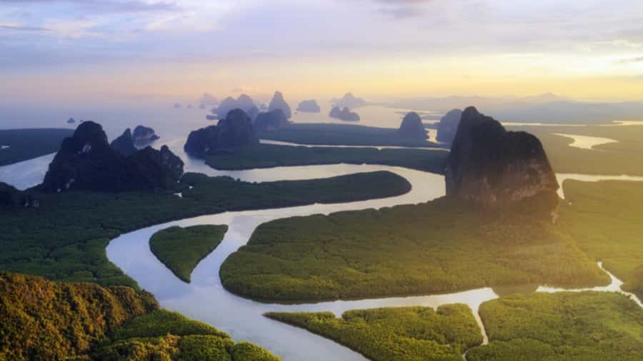 Phuket: Private Boat Charter to James Bond Island - Panak Island and the caves shaped by the tide