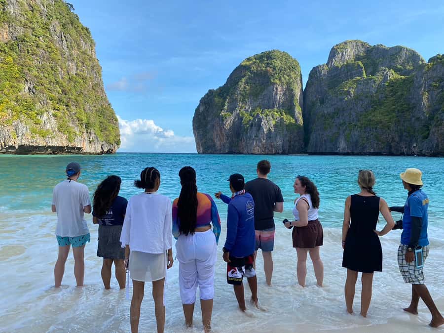 Phuket to Phi Phi Full-Day Luxury Speed Boat Charter - A final swim at Koh Rang Yai