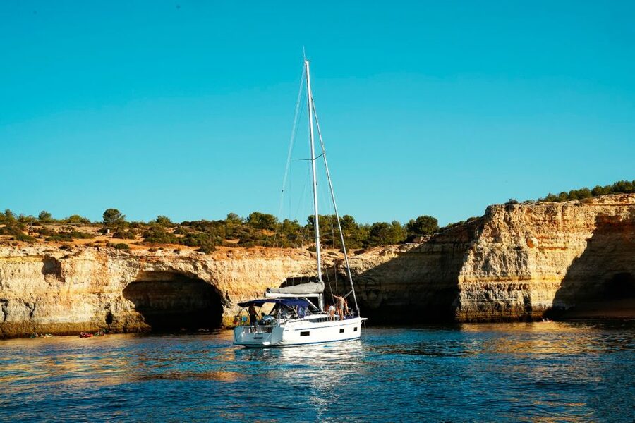 Portimao: Half-Day Sailing Yacht Cruise to the Benagil Caves - Dolphins, sea air, and the quieter side of the trip