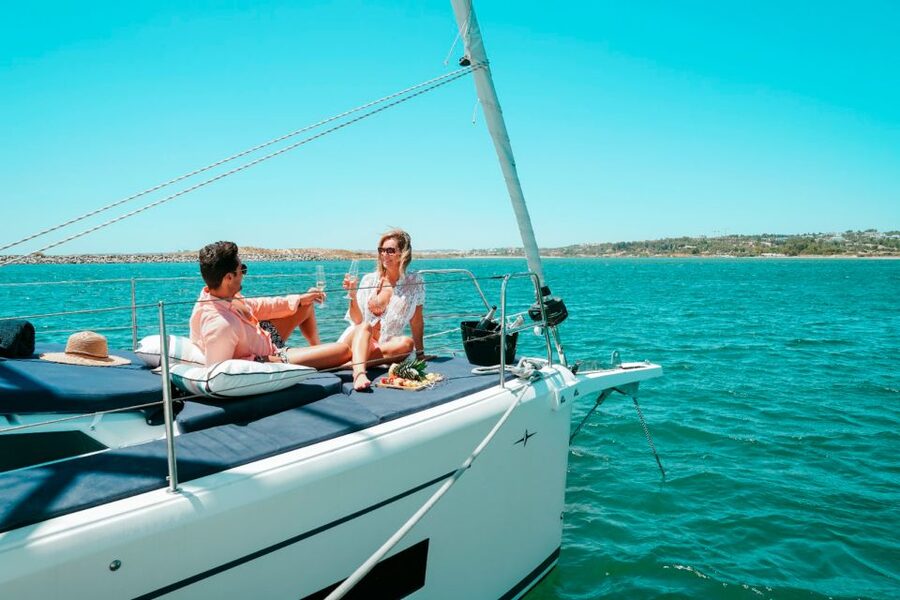 Portimao: Half-Day Sailing Yacht Cruise to the Benagil Caves - Seeing cliffs, beaches, and rock formations from the water