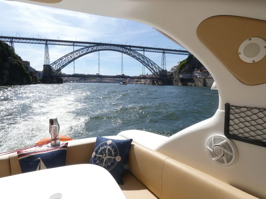 Porto: 6 Bridges Private Yacht Tour with Wine & Snacks - Arrábida Bridge and the route toward Foz do Douro