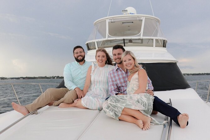 Private 3 Hour Sunset Cruise On A 50' Luxury Yacht With Captain - Drinks, snacks, and the no-stain rule