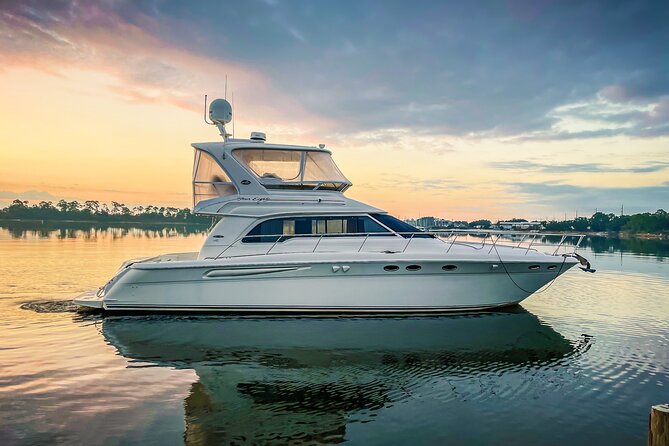 Private 3 Hour Sunset Cruise On A 50' Luxury Yacht With Captain - Three hours on the water, not three separate stops