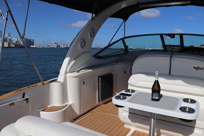 Private 4 Hours Sea Ray 34 Foot Yacht Rental in Miami - What the yacht setup means for your group
