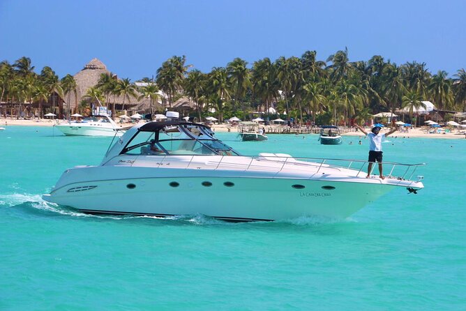 Private 50FT Yacht Rental in Cancún P8 - Playa Norte, snorkeling, and time in the water