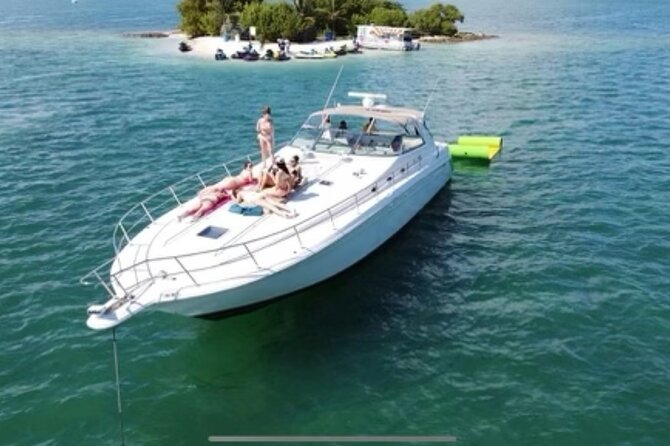 Private 52' Yacht Rental with Captain in Miami - Nixon Beach Sand Bar and swimming time