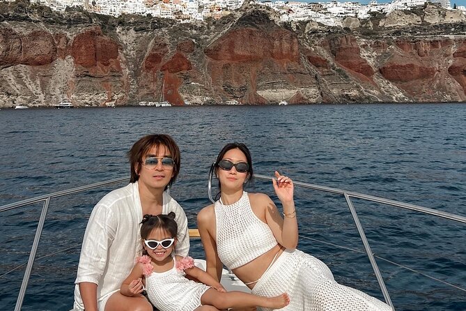 Private all included yacht Tour in Santorini - The crew and the feel on board