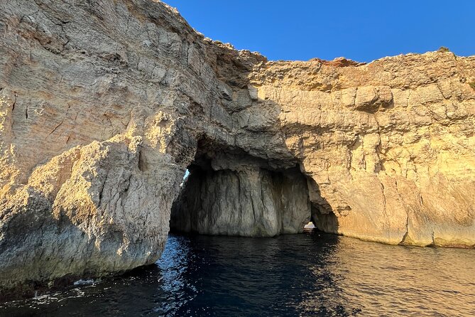 Private Boat Charter Blue Lagoon Crystal Lagoon and Comino - Hondoq Bay brings Gozo into the route