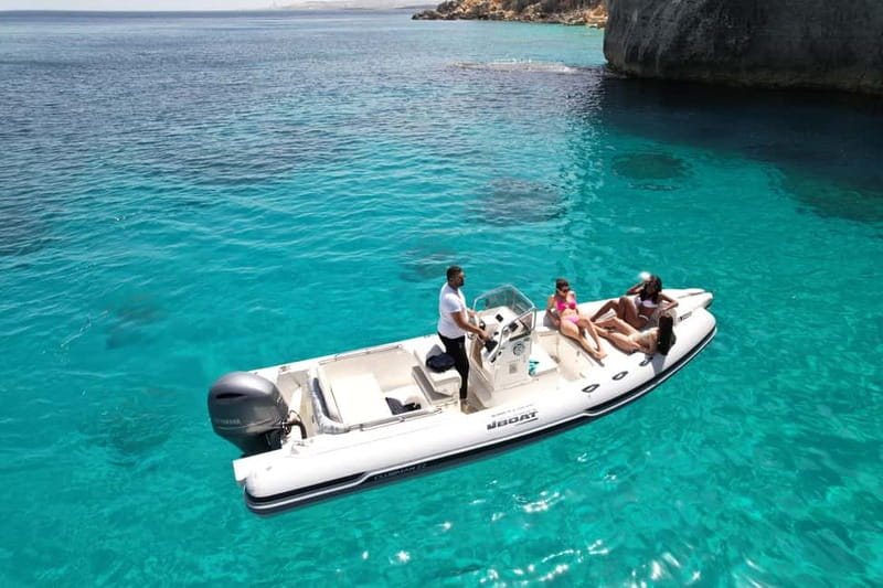 Private Boat Charter Comino, Blue Lagoon, Gozo - Smugglers Cave and the first swim