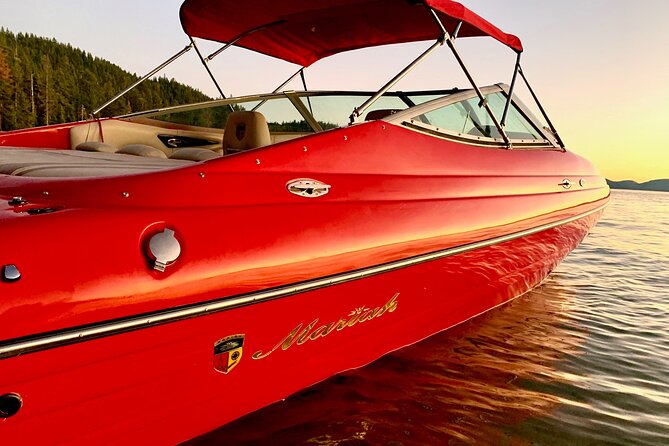 Private Boat Charter Emerald Bay in the Grateful Red - What the two-hour Lake Tahoe charter feels like