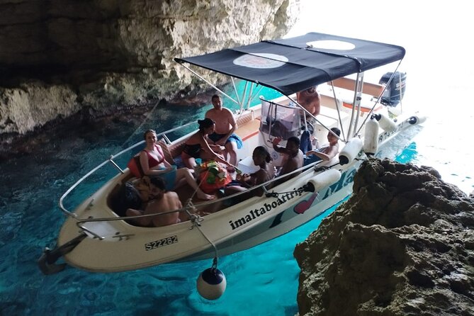Private Boat Charter to Comino Blue Lagoon Malta Boat Trip - Crystal Lagoon and Comino’s caves