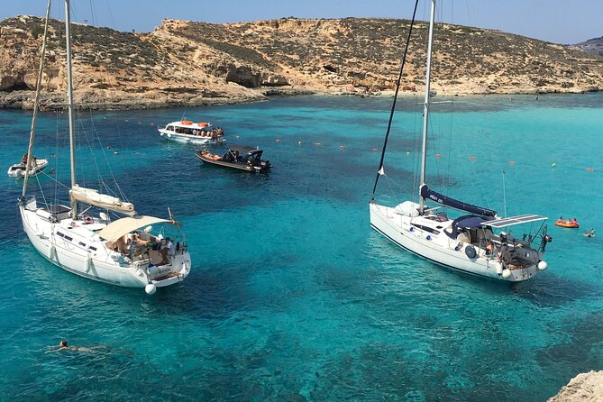 Private Boat Charter to Comino Blue Lagoon - Blue Lagoon, Crystal Lagoon, and quieter bays