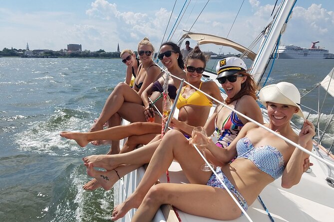 Private BYOB Afternoon Harbor Sail On 50ft Sailing Yacht Fate - Under the Ravenel Bridge