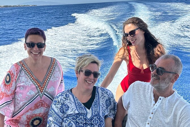 Private Caldera Cruise with Motor Yacht in Santorini - Red Beach from the sea