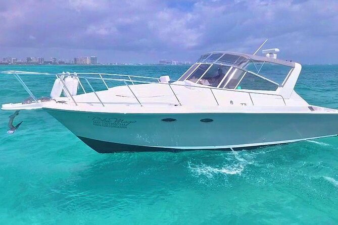 Private Cancun Yacht Tour 42ft up to 8 pax - A private yacht, not a standard Cancun boat trip