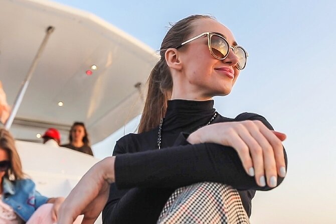 Private Dubai 2 Hours Luxury Yacht Charter with BBQ Option - JBR Beach and the hotel skyline