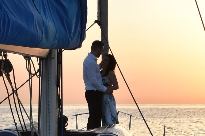 Private Evening Sailing Boat Charter - Returning through the Grand Harbour at night