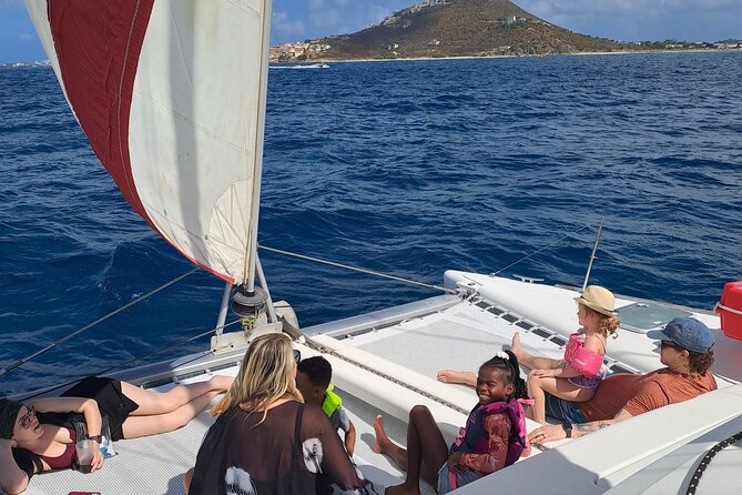 Private Full-Day Luxury Sailing Catamaran Charter in Sint Maarten - Long Bay and the first water stop