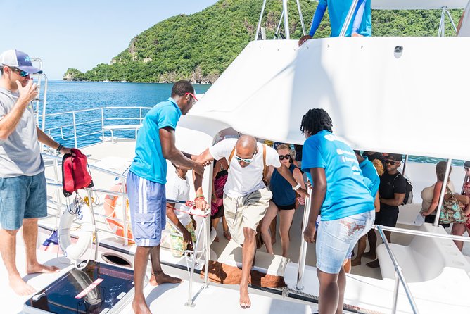 Private Half Day Catamaran Charter - Following St Lucia’s west coast by catamaran