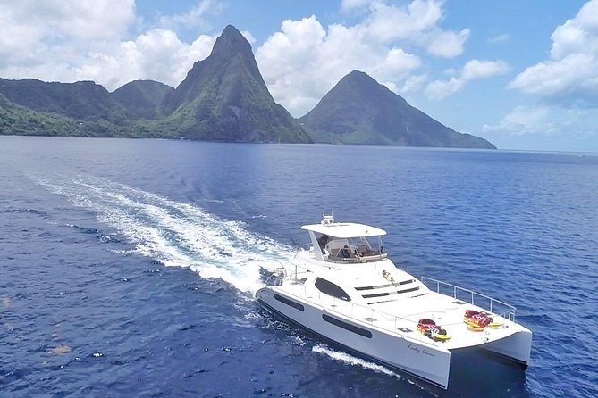 Private Luxury Catamaran Cruise in St. Lucia - Marigot Bay and the west-coast views