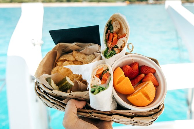 Private Snorkel Trip from Oahu on a Yacht - Lunch, snacks, and drinks on the wraparound decks