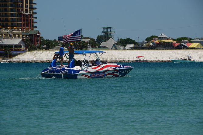 Private Speed Boat Charter with Experienced Captain - The Screaming Eagle Sports office stop