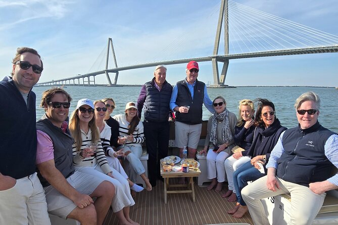 Private Sunset Harbor Tour 20 passenger party Yacht Kismet - Under the Ravenel Bridge