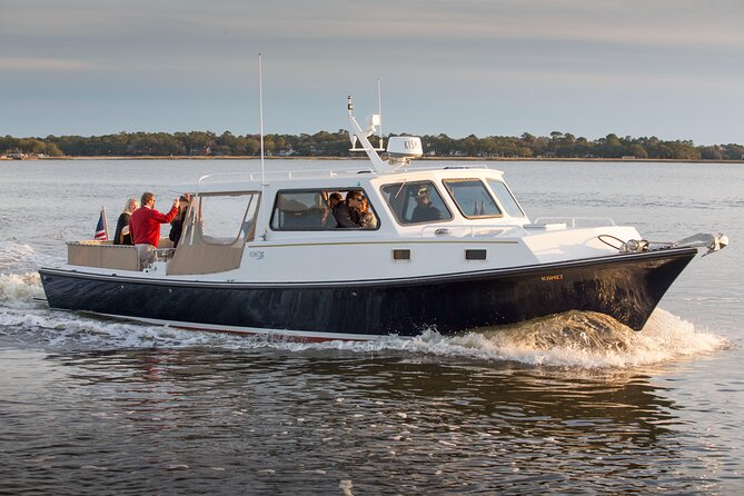 Private Sunset Harbor Tour 20 passenger party Yacht Kismet - Fort Sumter and Charleston’s harbor story