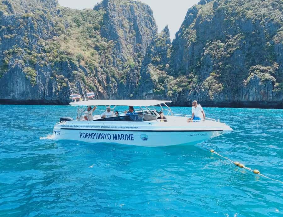 Private VIP Speed Boat Charter to Phi Phi Islands - Maya Bay is a look, not necessarily a quiet escape