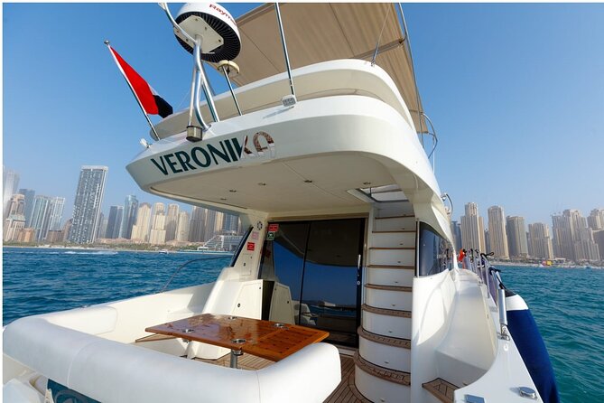 Private Yacht Cruising Rental from Dubai Marina - A lagoon swim with towels provided